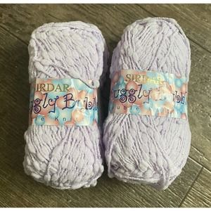 Sirdar Snuggly Bubbly Double Knitting Lilac 0195 - 50g 140 yds (Lot Of 2)